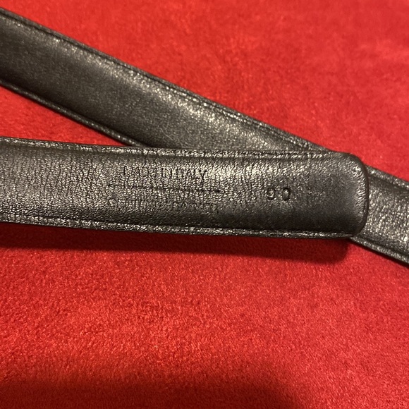 MONCLER Python belt- reversible black leather - Picture 3 of 5